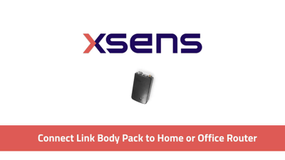 Connect Link body pack to home or office router