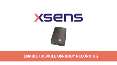Enable/disable On Body Recording