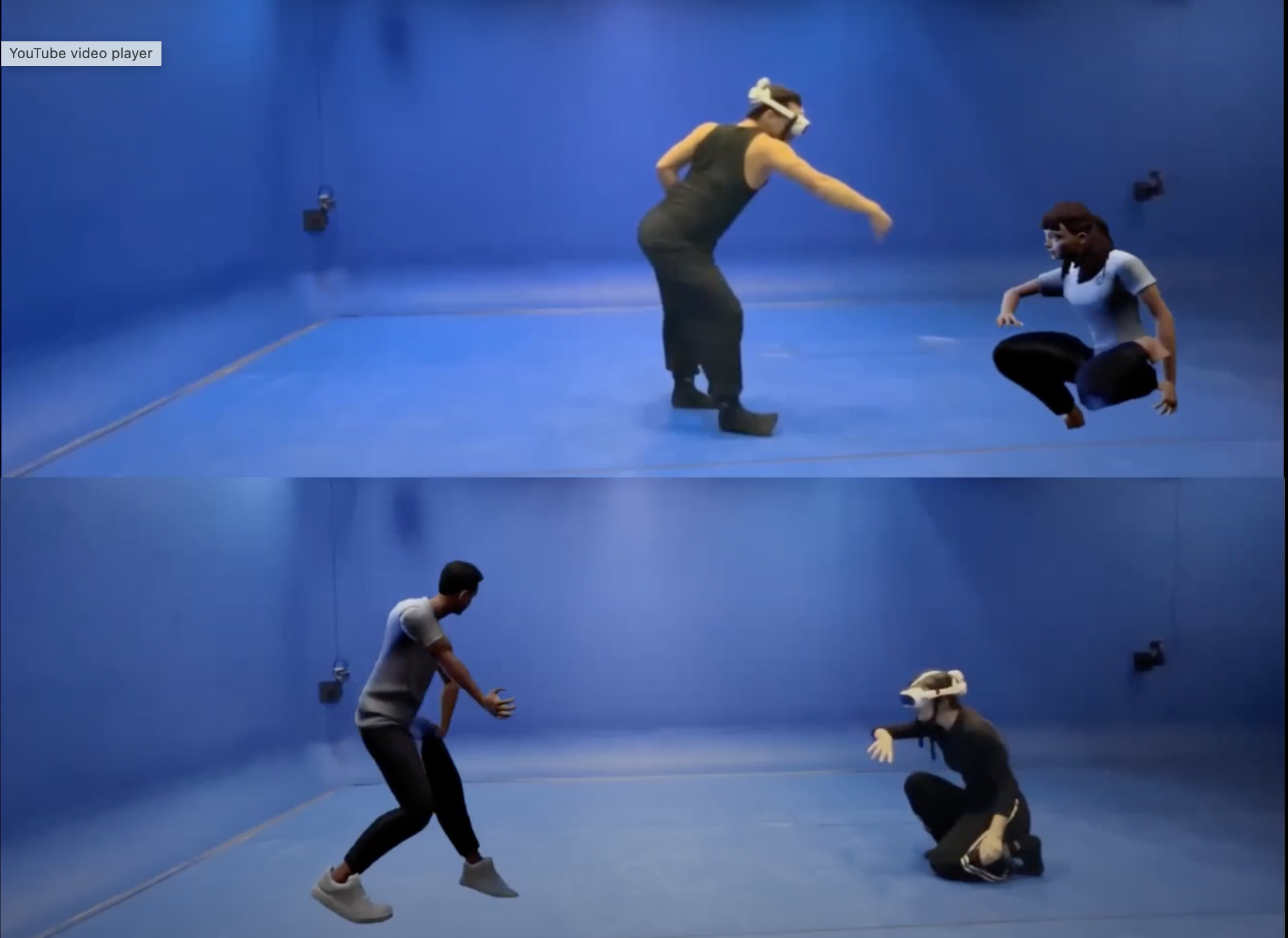 Ghost dance Overlay of virtual and real partners dancing 3