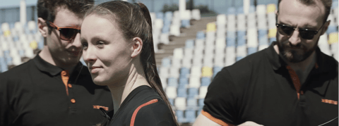 Live data analysis of the long jump at the FBK Games