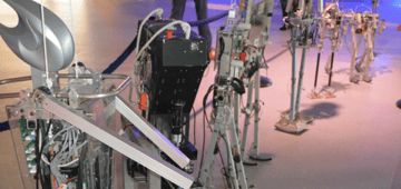 Stabilization of a walking robot