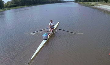 Rowing with Xsens MVN BIOMECH