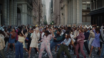 The Mill utilized Xsens to craft the movements of thousands of individual dancers for the ‘Ooh LA LA’ music video