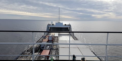 Xsens MTi measuring ship movements