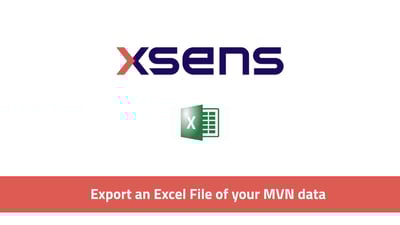 Export an Excel file of you Xsens software data