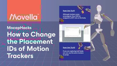How to change the placement IDs of motion trackers