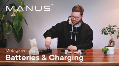 Manus Metagloves Pro: Batteries & charging
