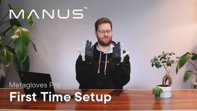 Manus Metagloves Pro: First time setup
