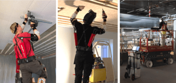 Technical field-evaluation of exoskeleton-assisted overhead work among carpenters
