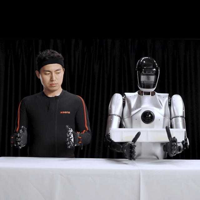 Shanghai humanoid robots teleoperation