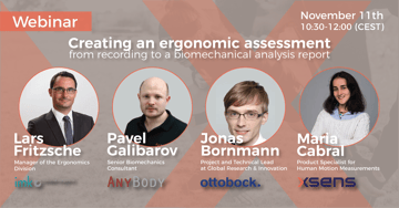 Xsens MVN Analyze: Creating an ergonomic assessment: from recording, to a biomechanical analysis report