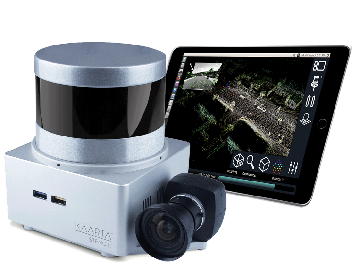 Featuring an Xsens MTi module, Kaarta’s handheld scanners capture